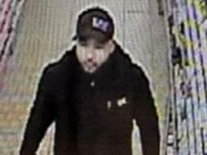 Supporting image for story: Police issue picture of man after alleged theft at Stafford shop
