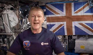 Tim Peake on board the space station