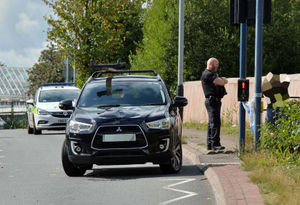 The scene of the crash on the Black Country Route in Bilston