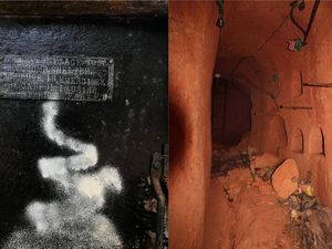 Supporting image for story: Realtor posts amazing pictures of atomic bomb shelter found in house for sale