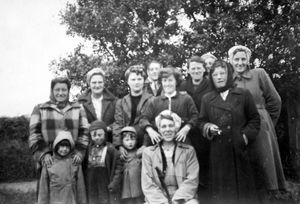 Watson Jones Farm near Newport, taken in the 1950s or early 1960s. This picture was shared by Mrs Rosemary Simmons whose grandmother, Mrs Ginny Darricott, was a 'ganger' who employed women who went potato picking (in the summer) and sugar beet hoeing (in the winter) on a farm. She said: ‘Second from the right I think is Mrs Davies. I think she came from Snedshill.’
Mr Harry Plant later added: 'I am almost certain that the lady second from the right wearing glasses is my mother Edna Plant. The lady behind her looks a lot like Mrs Biddulph. I used to go with my mother and help pick potatoes at the farm and at the time I would only be six to eight years old.’
