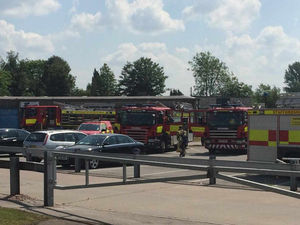 Supporting image for story: 20 firefighters tackle blaze near Stafford