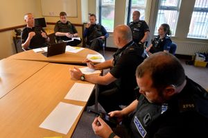 A briefing with Safer Neighbourhood officer Steve Grant