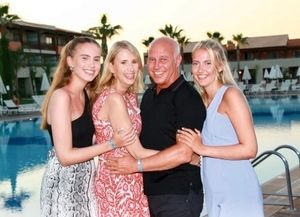 The Moore family (L-R): Ariane, Denise, Gary and Rachel. PIC: Gary Moore