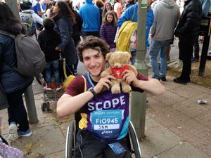 Supporting image for story: Shropshire wheelchair user Sam to take on London Marathon for charity