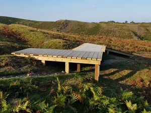 Supporting image for story: Mystery structure installed on Long Mynd confirmed to be protective boardwalk