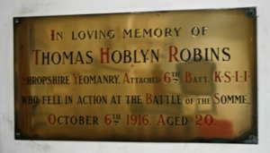 Plaque that was stolen