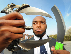 Mr Bertie said we need need to ensure that blades like these are taken off our streets