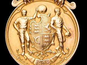 Supporting image for story: Medal from Wolves 1908 FA Cup win sells for £8,000 at auction