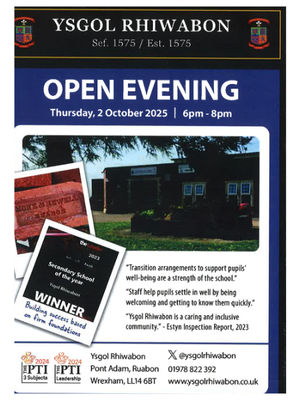 Open Evening to view the school