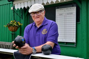 Mervyn Jarman, secretary of Much Wenlock Bowling Club