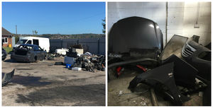 A BMW M3 was traced to a Chop Shop