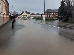 The flooding starts at Longden Coleham