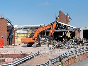 Supporting image for story: Remains of Goodyear factory wiped from Wolverhampton skyline