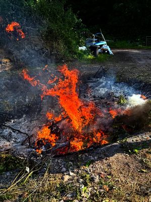 The fire in Market Drayton. Photo: Market Drayton Fire Station FB