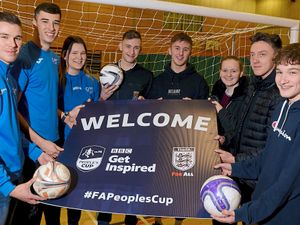 Supporting image for story: Shropshire players limber up for FA People’s Cup