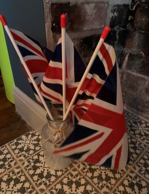  Flags that one neighbour gave to Eva in return for the newsletter