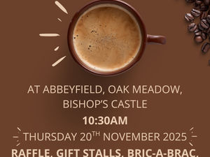 Supporting image for story: Coffee morning in aid of Bishop's Castle Dial A Ride