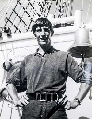 Kevin aboard the Regina Maris in 1970