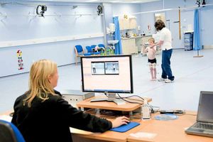 Kailand is assessed during a visit to Oswestrys orthopaedic hospital