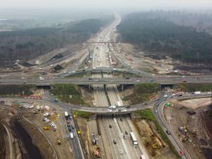 Traffic at Junction 10 of the M25