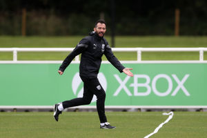 Carlos Corberan barks out orders to his players (Photo by Adam Fradgley/West Bromwich Albion FC via Getty Images).