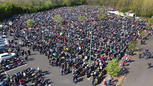 Thousands at the Bike4Life Ride Out and Festival in aid of of the Midlands Air Ambulance Charity