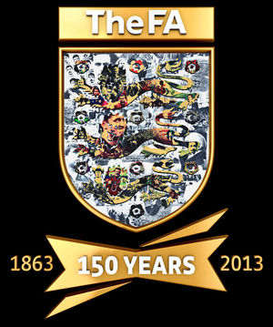 The FA's new mosaic-style crest