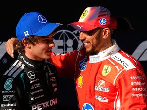 Supporting image for story: Lewis Hamilton ‘hunting’ Mercedes as he chases first Ferrari podium in China