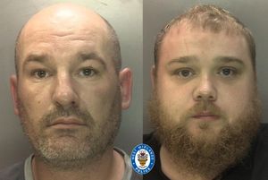 Jailed: Adam Leek (left) and Sam Hall. Photo: West Midlands Police