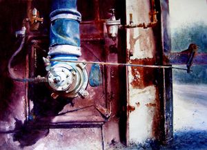 Men Worked Here by David Poxon 