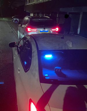 The stolen car recovered on Christmas Eve