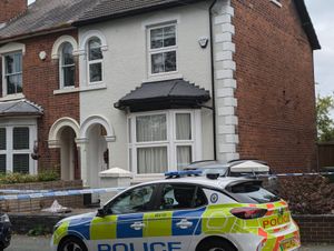Police at the scene in Wolverhampton
