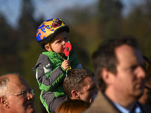 Supporting image for story: Shropshire's young and old pay respects to war heroes