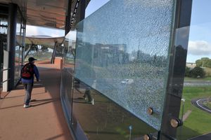 Damage to the panels discovered earlier this month