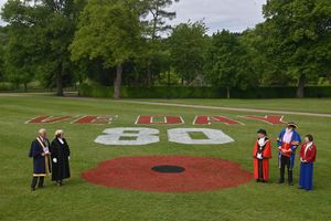 The anniversary painting in the Quarry.