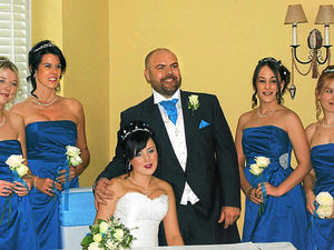 Supporting image for story: Telford couple's happiest day tinged with sadness