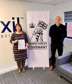 Kathy Warfield and Mark Downes, former members of the RAF and Army, are valued members of Axil's growing team of ex-military professionals.