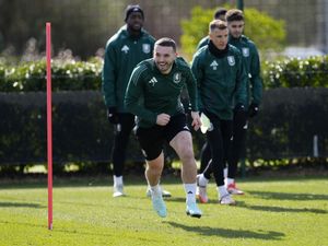 John McGinn at Aston Villa training