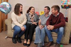 Peter with Melissa Oliver, Victoria Recio and Nigel Brady who stopped to help