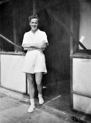 Ken in his "whites" while serving with the RAF in Aden.