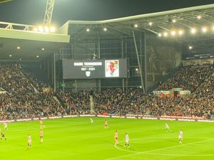 Supporting image for story: Touching tribute, double diving and a glimpse of the big man: Four things you may have missed from West Brom's draw with Leicester