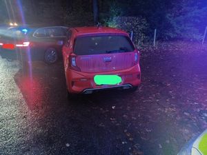 Supporting image for story: Car stolen in burglary seized by police after suspect made off on foot over fields
