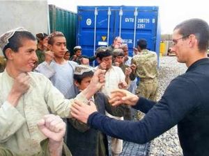 Supporting image for story: Shropshire soldiers use boxing to bring peace in Afghanistan