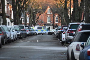 Police at the scene in Linwood Road, Handsworth. Pic: Matthew Cooper/PA Wire
