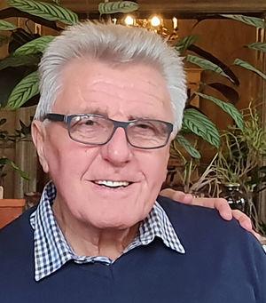 Derek pictured on his 80th birthday.