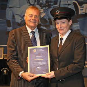 Alice Stanley and Councillor Eric Carter