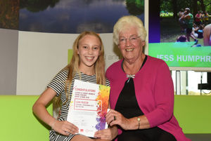 Leah Ruscoe with Labour Councillor, Hilda Rhodes. 