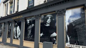 Black Sabbath mural trail - The Crown pub, where the band played their first gig.