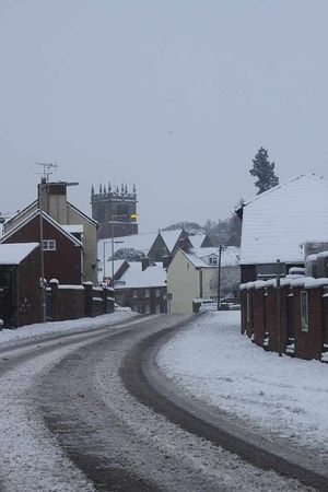 Paul Burgess sent in this shot of snow in Ellesmere